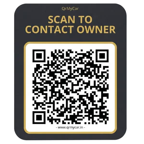 QrMyCar car qr sticker