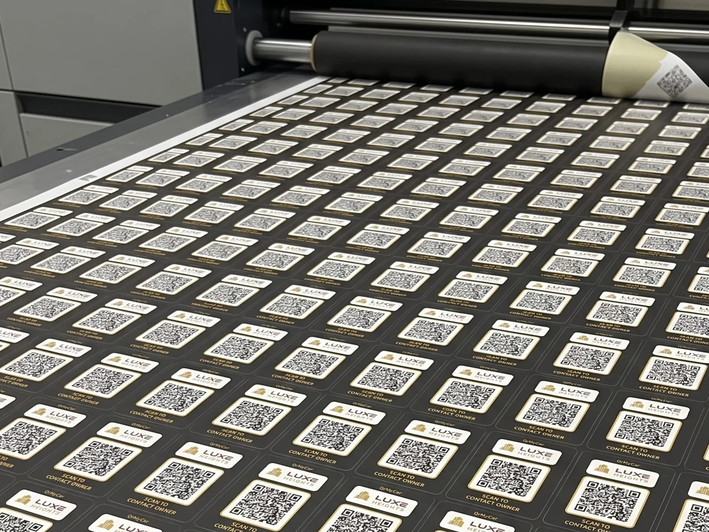 Photo: Custom Printed QR Stickers