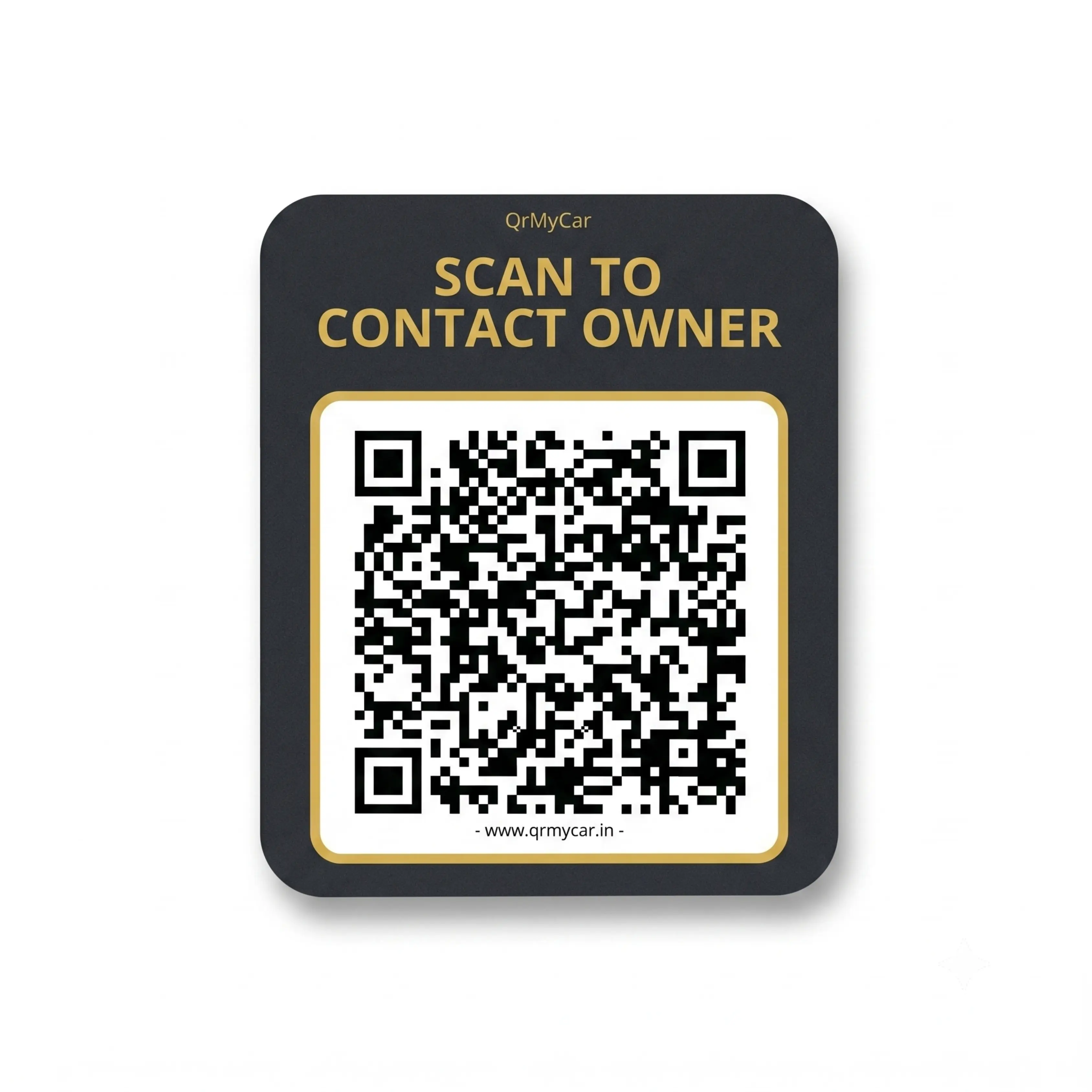 Preview of QrMyCar personal QR sticker